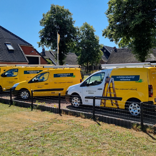 Schildersbedrijfsbussen Reitsema